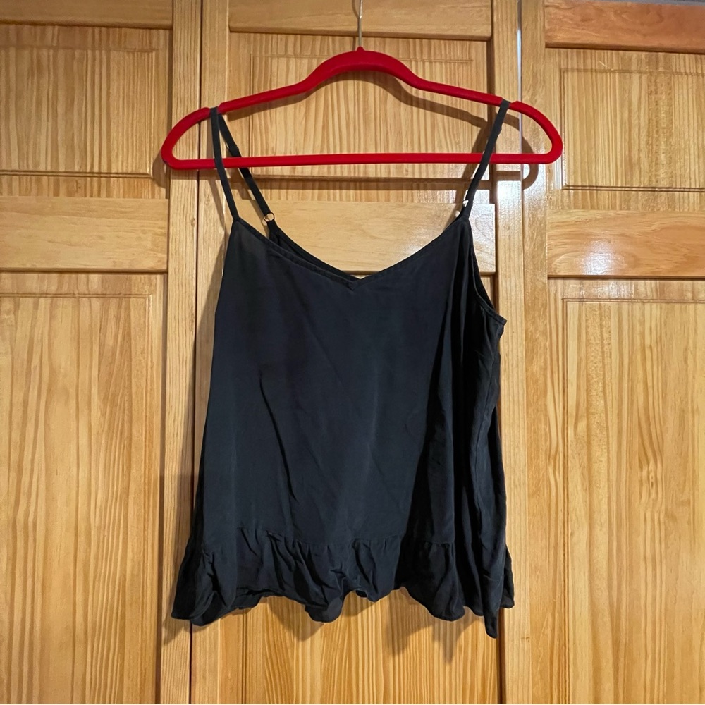 Black Madewell Tank - Peplum
